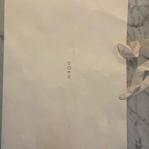 Doen Cream shopping Bag
